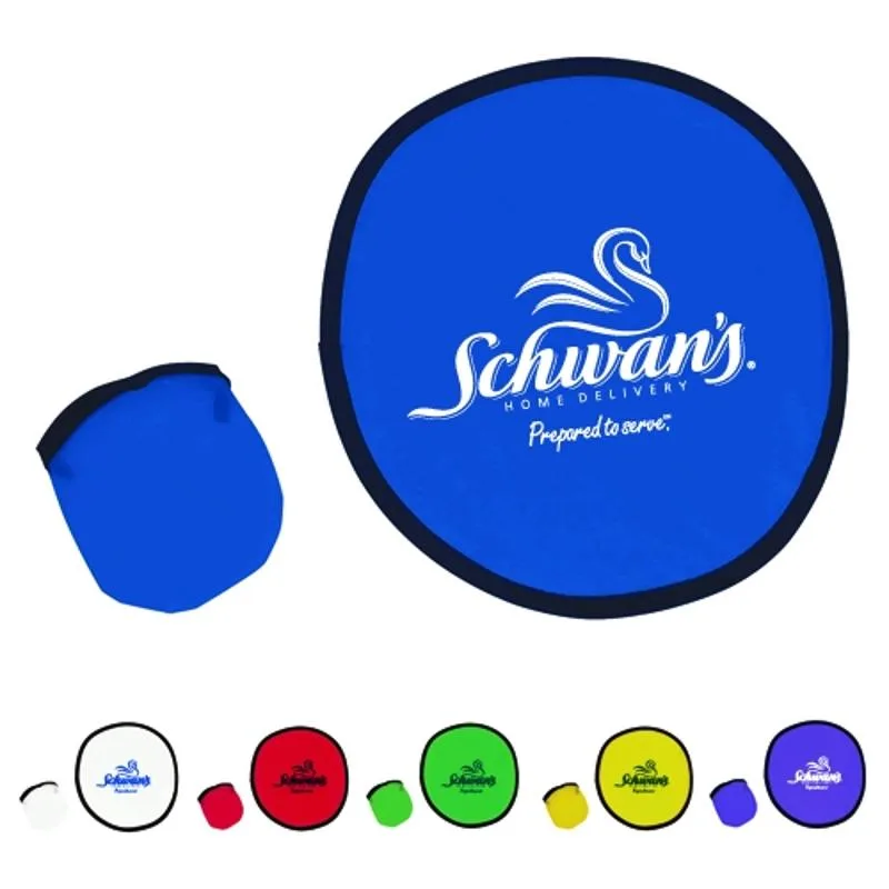 10” flying disk with matching pouch in assorted colors