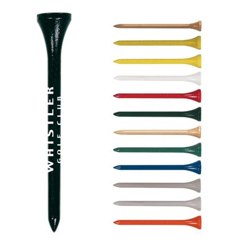 2 3/4” tall golf tee with all color options displayed
