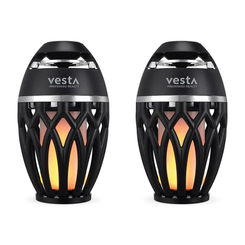  iLive Tiki Bluetooth speakers with LED flame for promotional branding