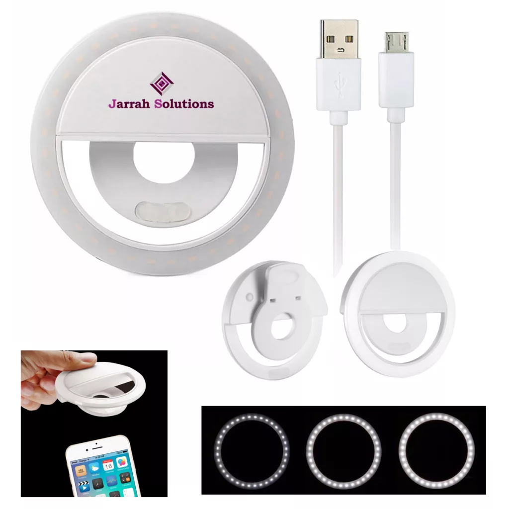 Branded clip light with charger