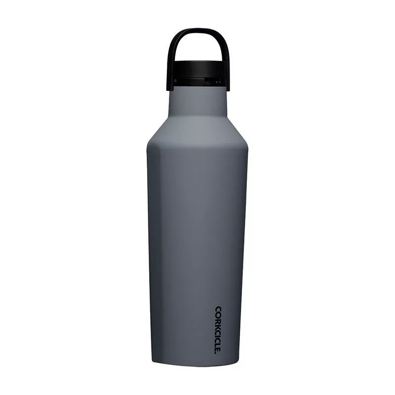 CORKCICLE Sport Canteen in matte grey with black lid