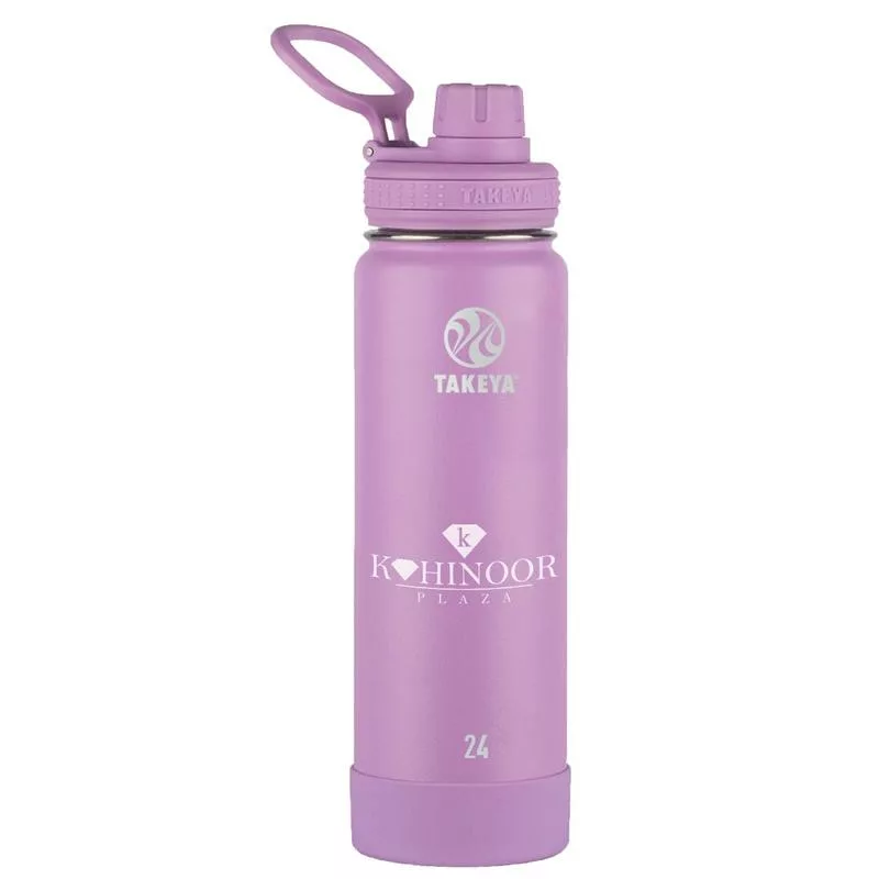 Takeya Actives Bottle with Spout Lid in matte lilac purple