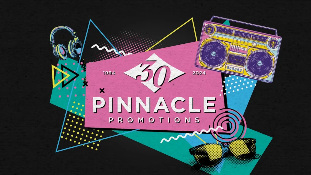 30yrs of pinnacle promotions logo
