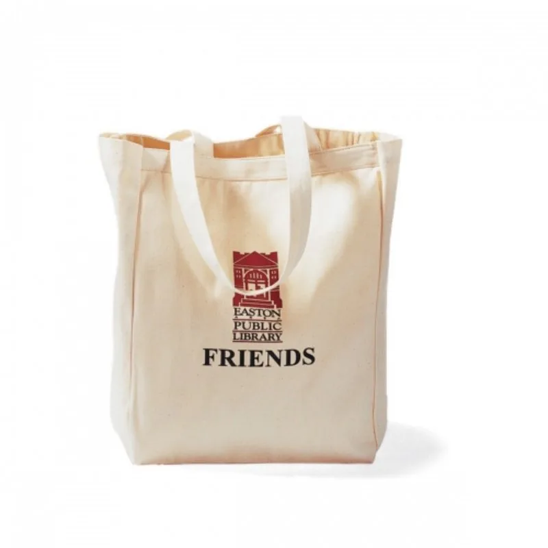 Eco-friendly tote bag with custom logo for campus errands.