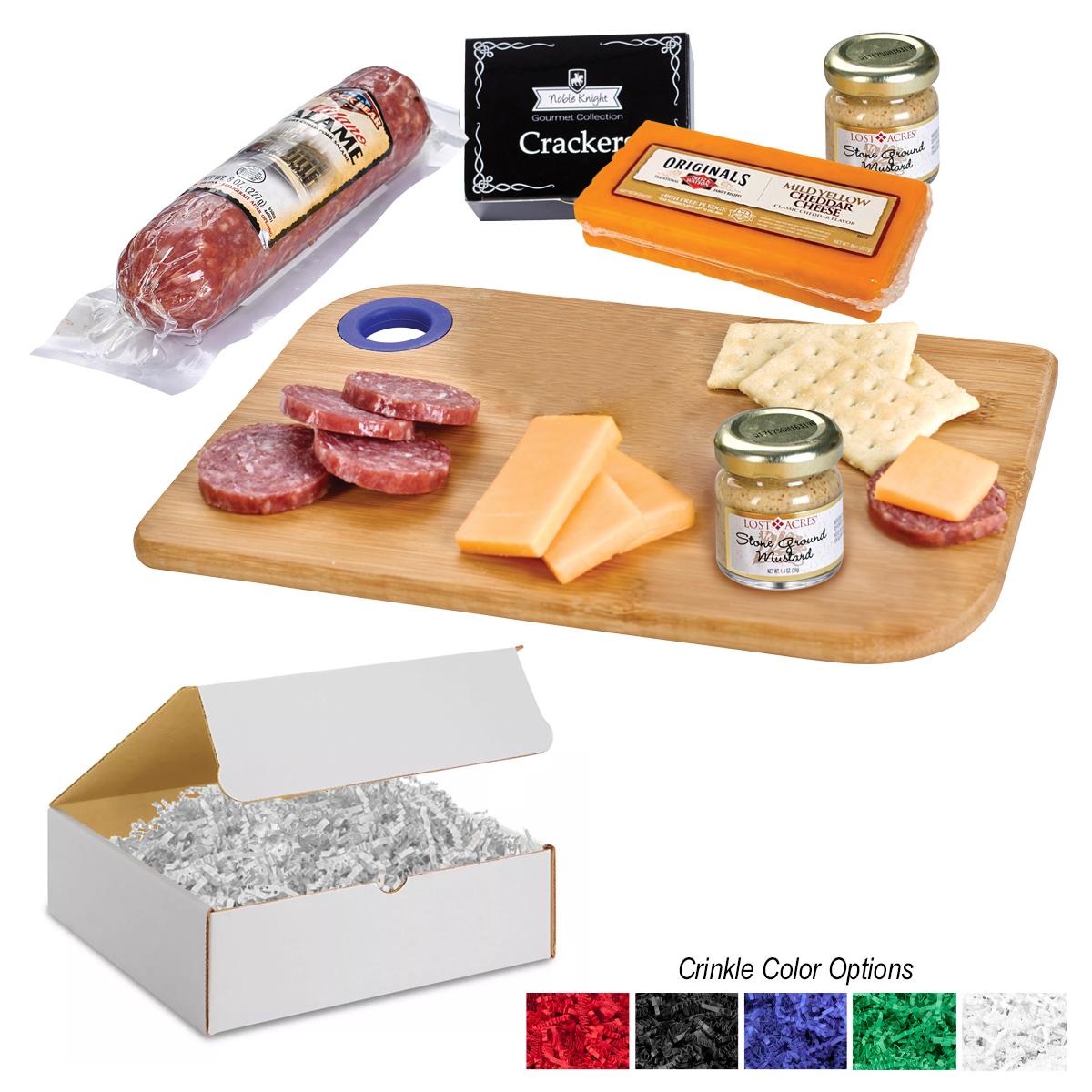 Charcuterie Favorites Board with Meat and Cheese Set
