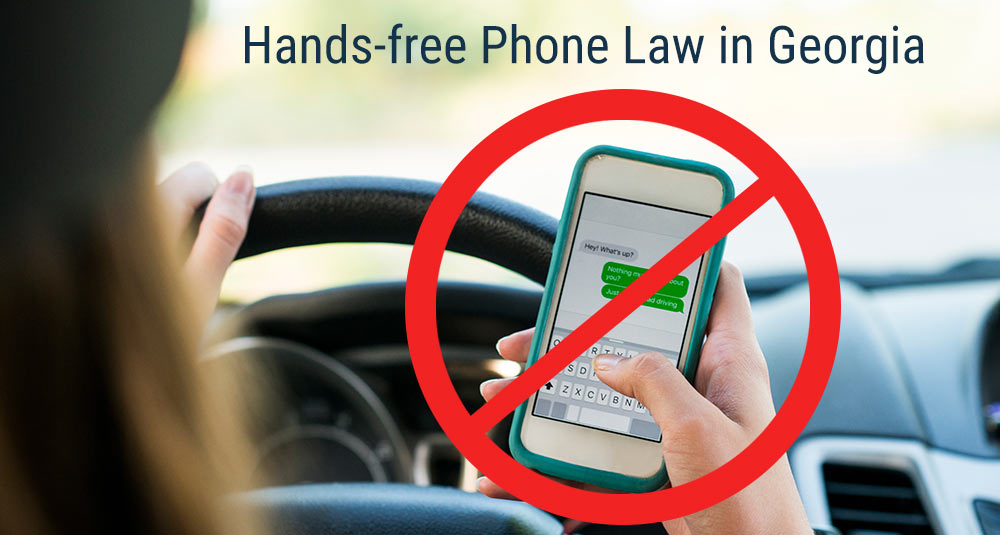 Hands-free phone law in Georgia