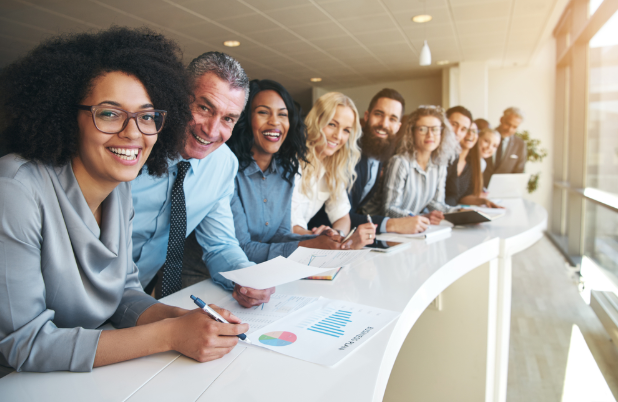 Employees at Table