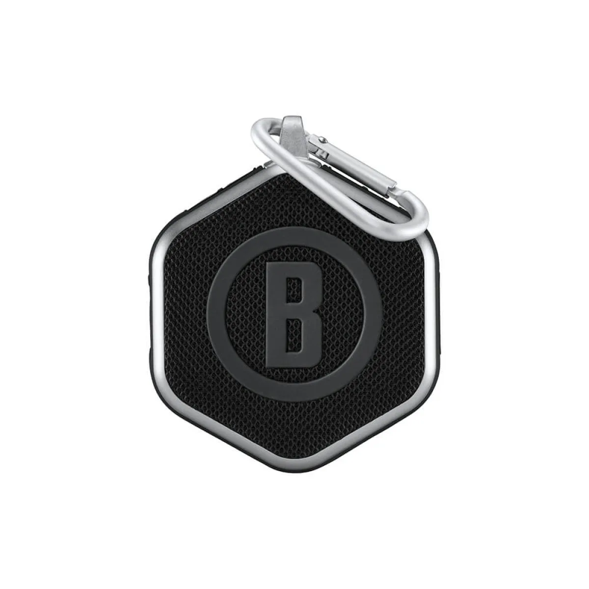 Mini golf GPS speaker with black logo 

