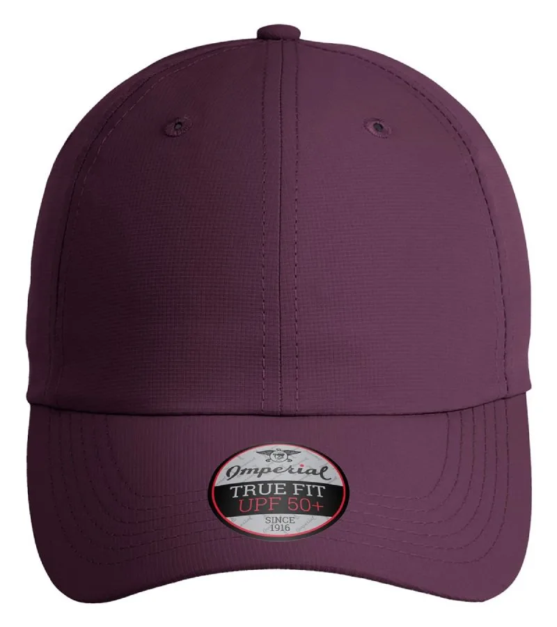 Imperial® performance golf cap with lightweight moisture-wicking fabric.
