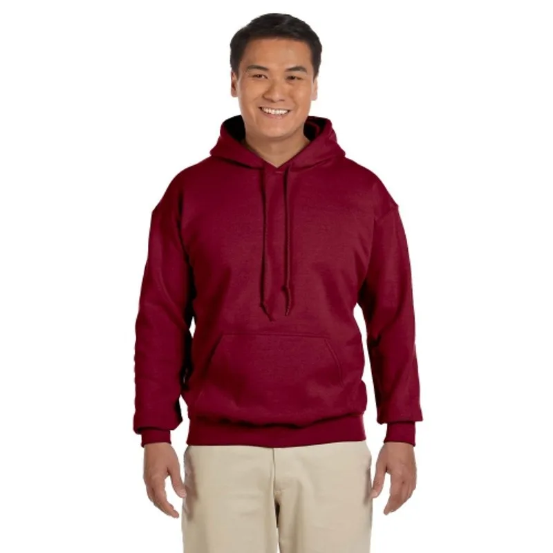 Custom Gildan Heavy Blend Hoodie in maroon