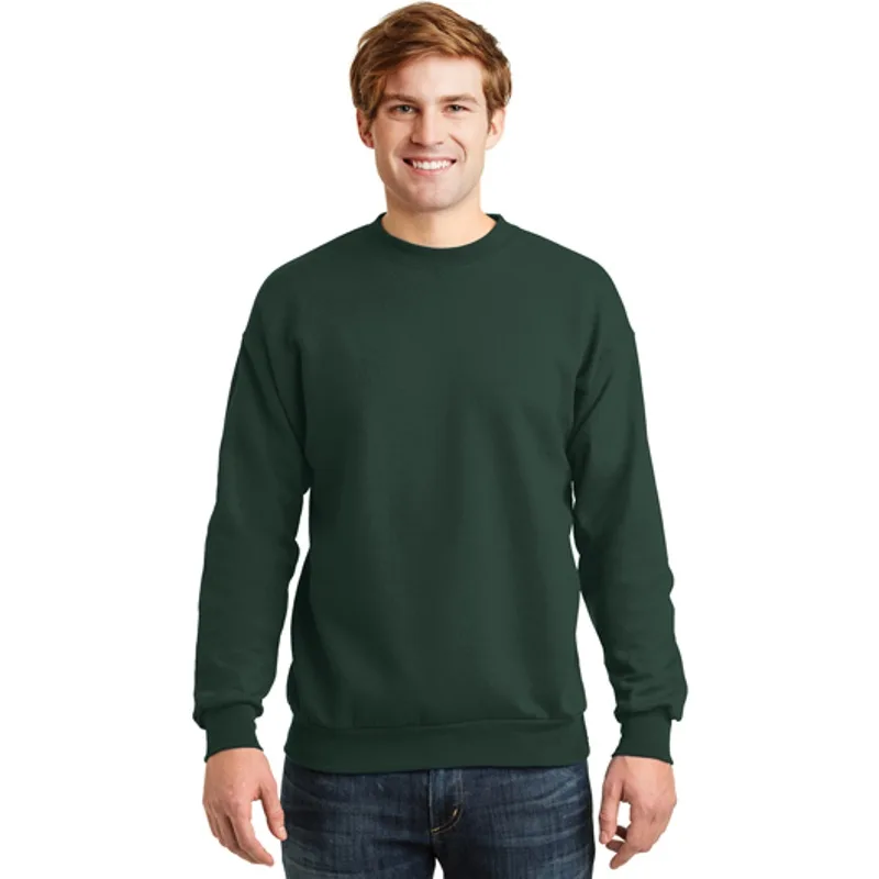 Hanes forest green crewneck sweatshirt.