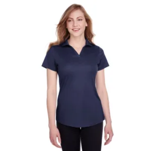 PUMA Golf women's Icon performance polo in navy with moisture-wicking four-way stretch fabric