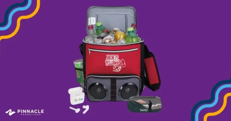 2. Music Theme: Rock Your Benefits
Rock and roll your way through open enrollment with a music theme. Choose a genre like rock or pop, or pun off classic bands that are sure to appeal to your employee demographics. Take your open enrollment on tour to each department and encourage HR employees to dress like their favorite rock star or folk musician to add a little fun to festival season. Music-themed giveaways include:

Promotional earbuds for on-the-go listening
Custom Bluetooth speakers for desk or home use
Koozie® Chillin' Bluetooth® Speaker Cooler, combining music and refreshment
