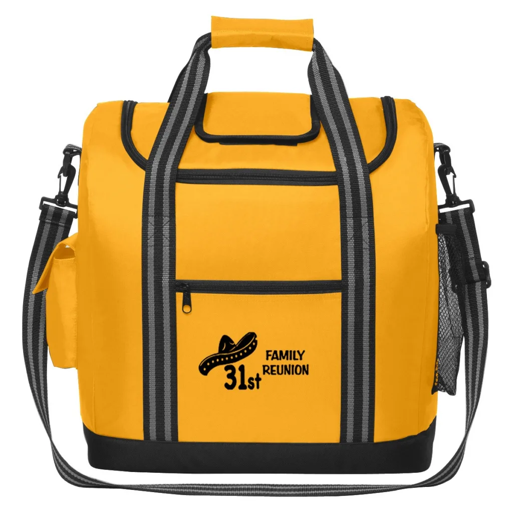 Yellow custom cooler bag