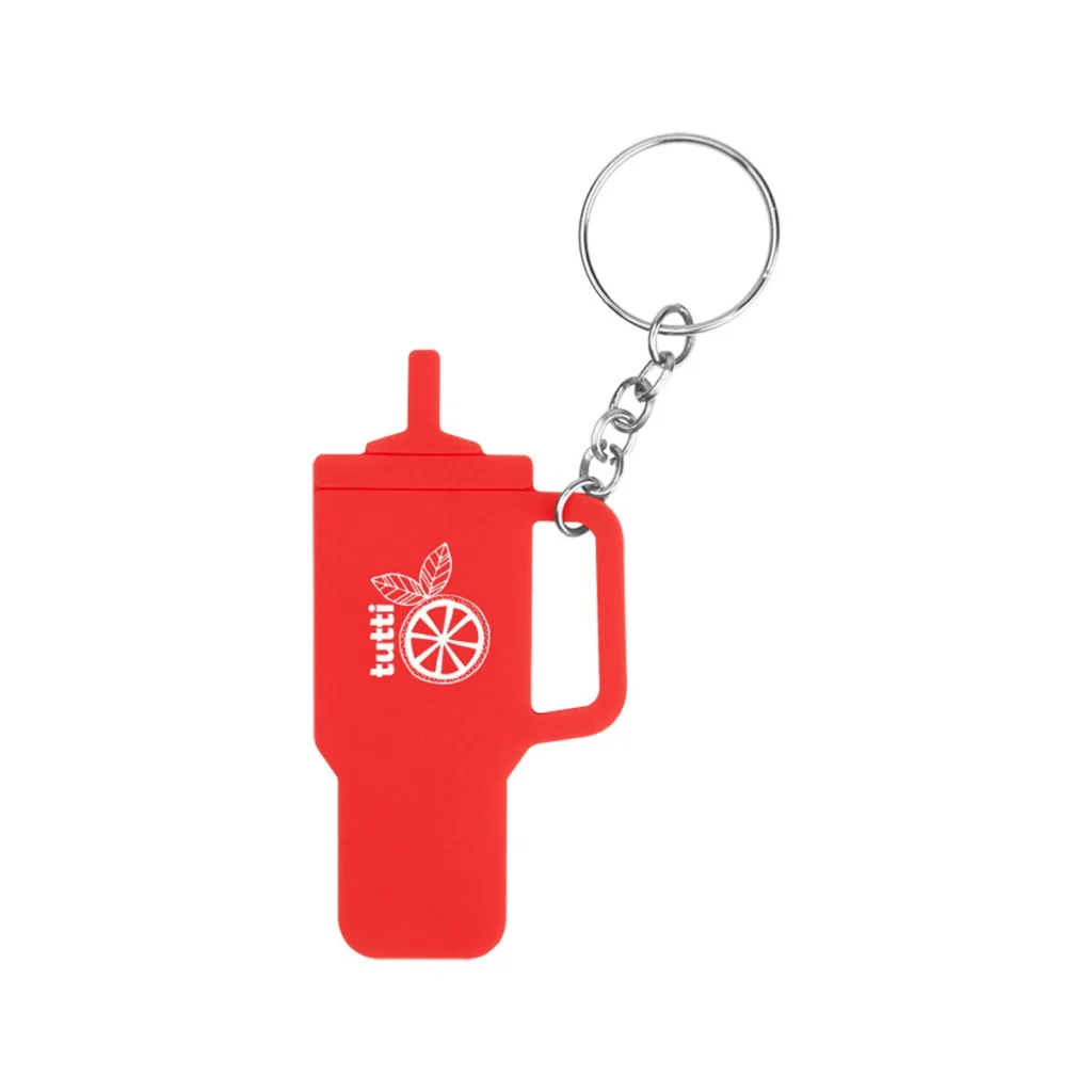 Red mini merch tumbler keychain