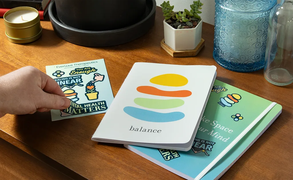 Custom sticker sheet used as merch for schools