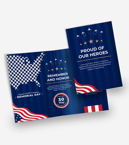 Full color brochure for a political event