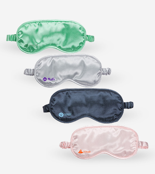Four satin sleep masks